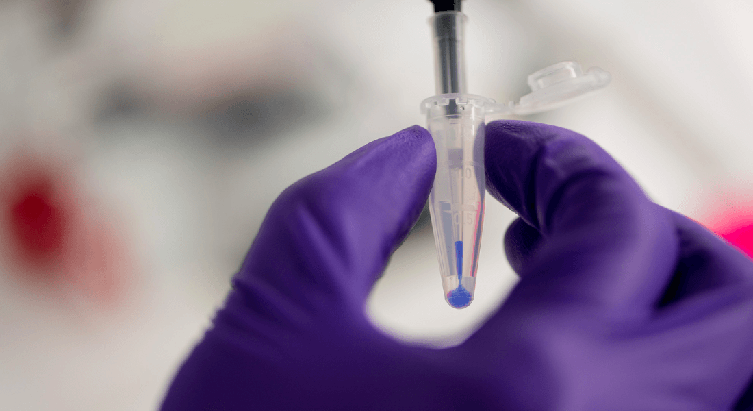 someone pipetting